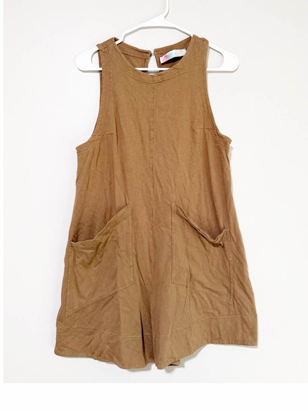 Free people beach elliot romper brown size small